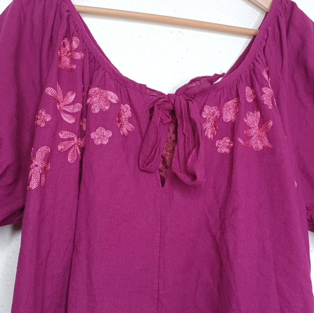 NWT Free People Fiona Embroidered Mini Dress - Picture 12 of 15